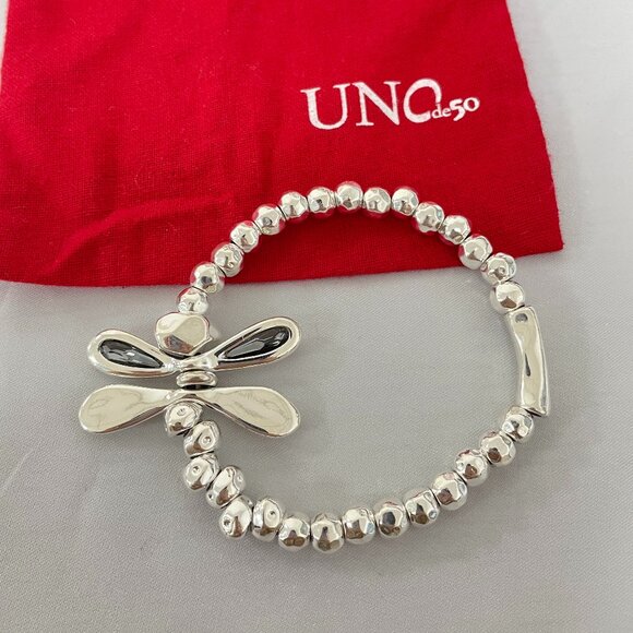 UNO de 50 Jewelry - Uno De 50 Little Dragon-fly Bracelet Uno de 50 style , Leather bracelet